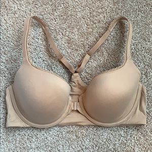 VS body by victoria racerback demi bra